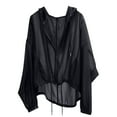 thumbnail image 1 of Edvintorg Womens Lightweight Jackets Plus Size Fashion Long Sleeve Lightweight Breathable Casual Coat with Zipper Women’S Clothing Black XXXL, 1 of 5