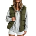 thumbnail image 1 of Edvintorg Womens Lightweight Puffer Vest Stand Collar Zip up Sleeveless Waistcoat Quilted Jackets with Pockets Plus Size, 1 of 7
