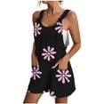 thumbnail image 1 of Edvintorg Womens Overalls Shorts Women's Summer Comfortable Casual Suspender Printing Shorts Pocket Jumpsuit Shorts, 1 of 5