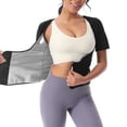 thumbnail image 1 of Edvintorg Womens Shapewear Tummy Control Short Sleeve Scoop Neck Waist Trainer Tank Top Stretch Workout Body Shaper Womans Clothes Silver XL, 1 of 9