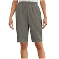 thumbnail image 1 of Edvintorg Womens Shorts Elastic Waisted Bermuda Wide Leg Summer Casual Lounge Short with Pockets Clothes for Women Gray M, 1 of 8