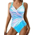 thumbnail image 1 of Edvintorg Womens Swimsuits Bathing Suits Tummy Control V Neck Adjustable Spaghetti Straps Swimwear One Piece Monokini with Drawstring, 1 of 5