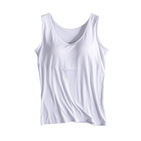 Edvintorg Womens Tank Tops With Built In Bras Sleeveless Comfy Racerback Yoga Workout Sports Tops Activewear For Women