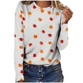 thumbnail image 1 of Edvintorg Womens Tops Dressy Casual Long Sleeve Plus Size Tops Cute Shirts Lightweight Crew Neck Basic Pullover Work Blouses, 1 of 8