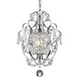 thumbnail image 1 of Edvivi Lighting Chrome Finish 1-Light Glam Mini Pendant with Crystal, 1 of 7