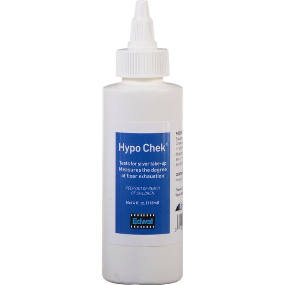 Edwal Hypo-Check Chemical Test for Exhausted Film and Paper Fixers, 4 Oz