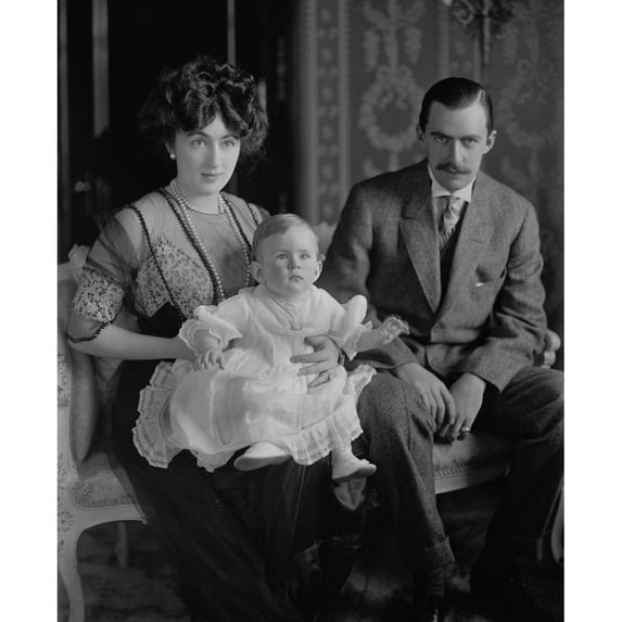 Edward And Evalyn Walsh Mclean With Their First Born Son History (24 x 36)