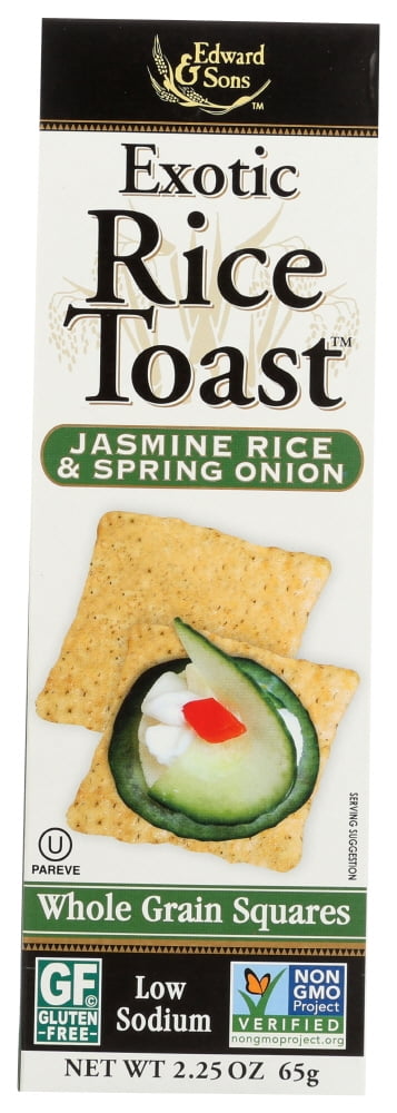 Edward And Sons Exotic Rice Toast Jasmine Rice And Spring Onion, 2.25 ...