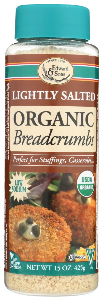 Edward And Sons Organic Breadcrumbs Lightly Salted, 15 Oz