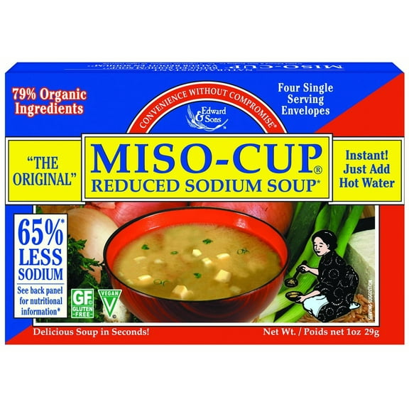 Edward And Sons Reduced Sodium Miso Cup, 1 oz