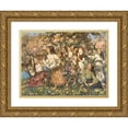 thumbnail image 1 of Edward Atkinson Hornel 18x14 Gold Ornate Wood Frame and Double Matted Museum Art Print Titled - A&nbsp;Spring-Time Rondeley (1910), 1 of 4