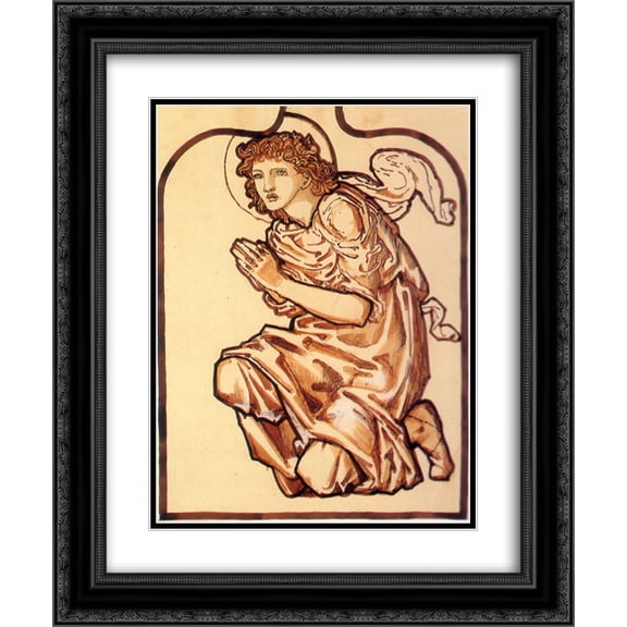 Edward Burne Jones 2x Matted 20x24 Black Ornate Framed Art Print 'Daniel'