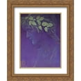 thumbnail image 1 of Edward Burne Jones 2x Matted 20x24 Gold Ornate Framed Art Print 'Girl's Head', 1 of 2