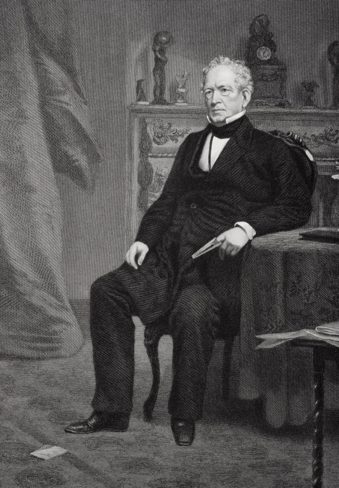 Edward Everett 1794 - 1865 American Statesman And Orator From Painting By Alonzo Chappel Canvas Art - Ken Welsh Design Pics (11 x 17)