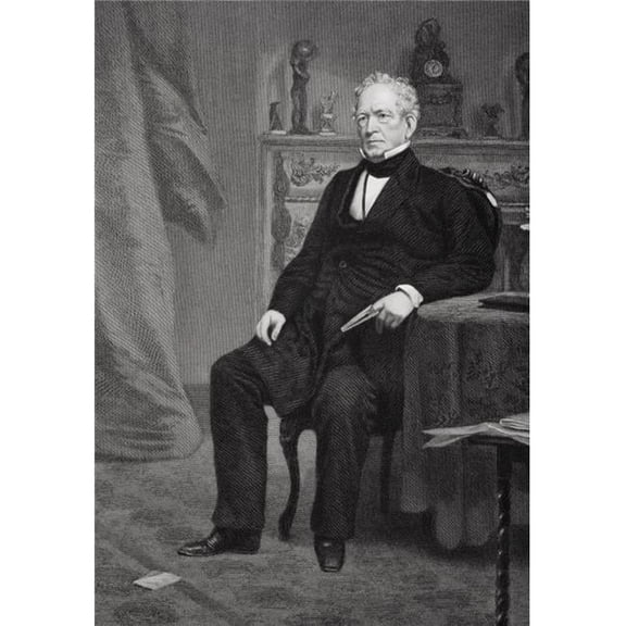 Edward Everett 1794 - 1865 American Statesman & Orator From Painting by Alonzo Chappel Poster Print, Large - 22 x 34