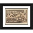 thumbnail image 1 of Edward Francis Burney 24x18 Black Ornate Framed Double Matted Museum Art Print Titled: John Gilpin in the Uxbridge Passage Boat (1820s), 1 of 5