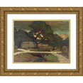 thumbnail image 1 of Edward G. Eisenlohr 14x11 Gold Ornate Wood Frame and Double Matted Museum Art Print Titled - Corral at Fredericksburg, Nimitz Hotel, 1 of 4