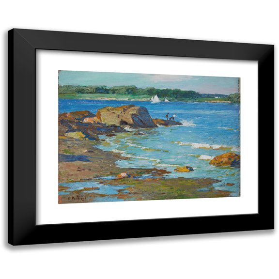 Edward Henry Potthast 14x11 Black Modern Framed Museum Art Print Titled - The Inlet