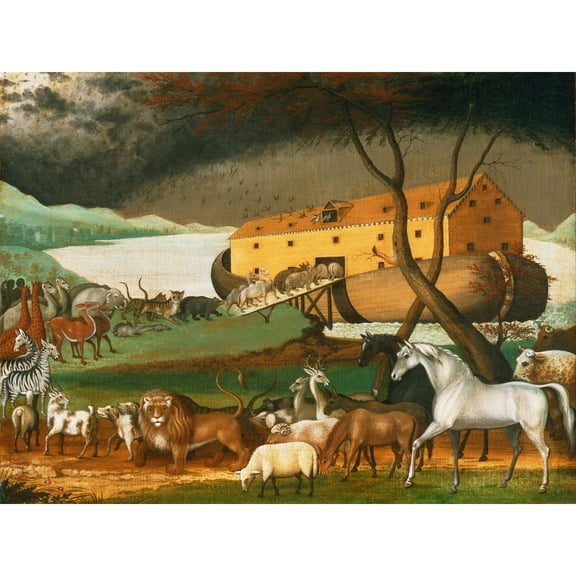 Edward Hicks American Noahs Ark Extra Large Art Print Wall Mural Poster Premium XL
