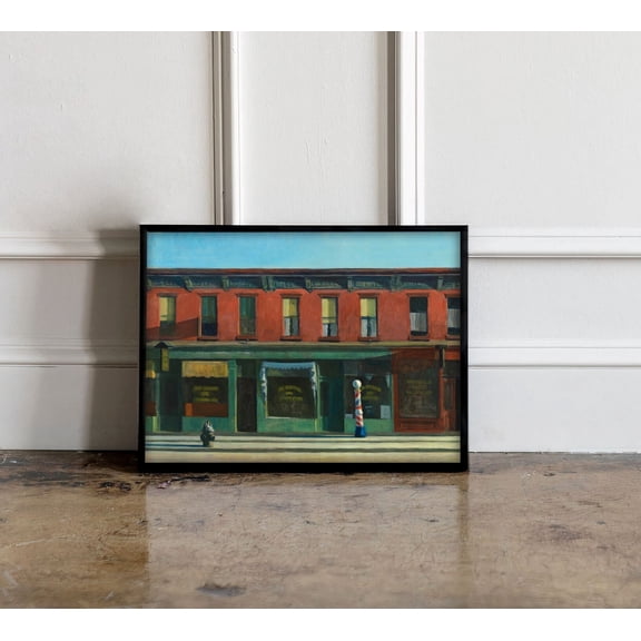 Edward Hopper Early Sunday Morning Poster Edward Hopper Print Edward Hopper Wall Art Edward Hopper Print