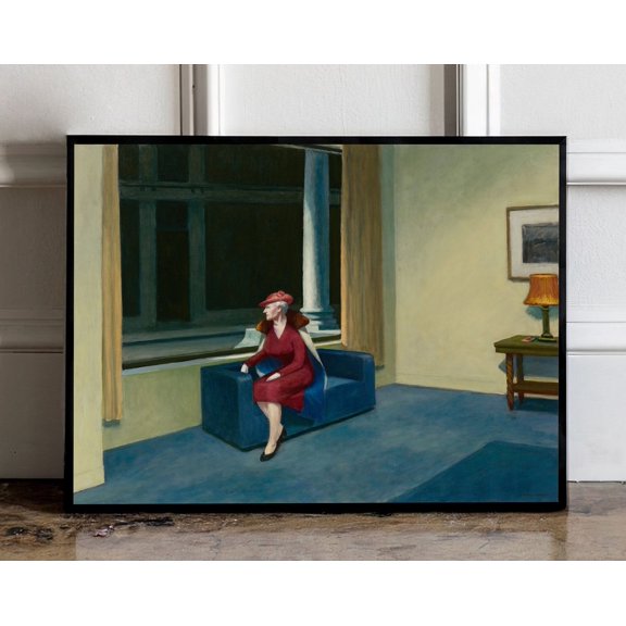Edward Hopper Hotel Window Poster Edward Hopper Print Hopper Wall Art Decor Modern Art Vintage Decor Gift Idea Art