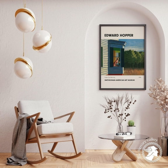 Edward Hopper Poster, Cape Cod Morning Print, Minimalist Vintage Wall Decoration UNFRAMED Poster, Wall Art for Decor, Present, 24x36