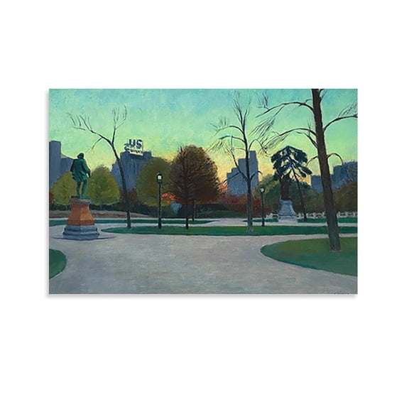 Edward.Hopper. SHAKESPEARE AT DUSK Large Canvas Printing Famous Paintings Wall Decoration Painting Artwork Wall Art Poster Scroll Canvas Painting Picture Living Room Decor Home 24x36inch(60x90cm)