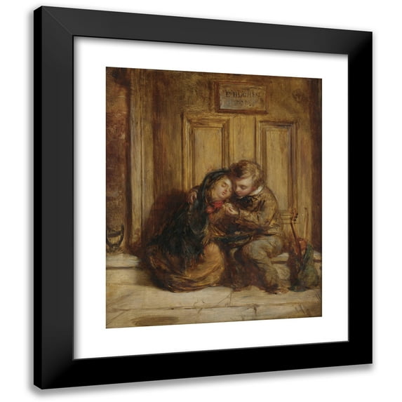 Edward Hughes 12x14 Black Modern Framed Museum Art Print Titled - Sympathy