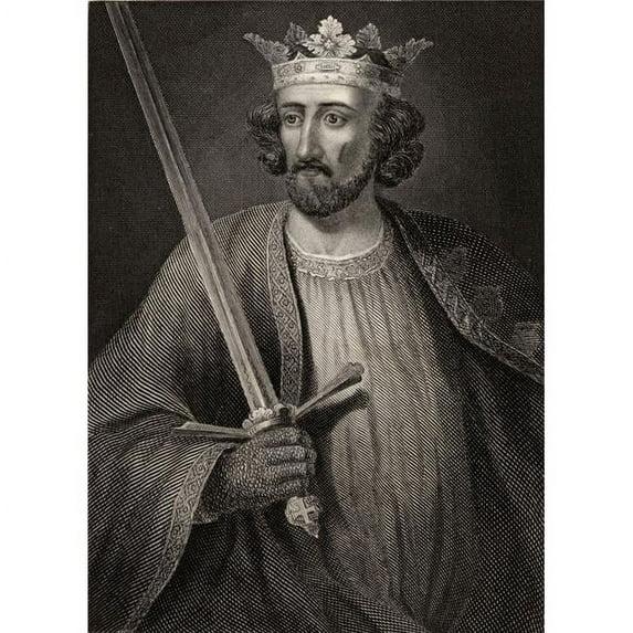 Edward I Aka Longshanks 1239 _ 1307. King Of England. Engraving From An Ancient Statue At Caernarvon Castle.
