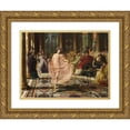 thumbnail image 1 of Edward John Poynter 14x11 Gold Ornate Wood Frame and Double Matted Museum Art Print Titled - The Ionian Dance, 1 of 4