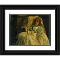 thumbnail image 1 of Edward John Poynter 24x19 Black Ornate Framed Double Matted Museum Art Print Titled: The Peacock&nbsp;Fan (1864), 1 of 5