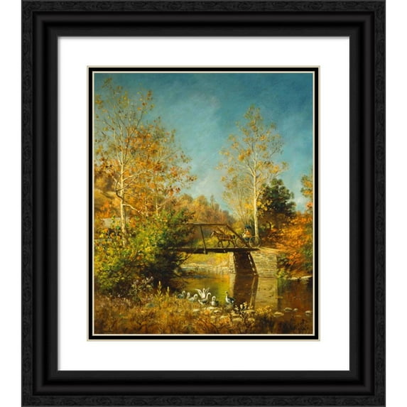 Edward Lamson Henry 20x23 Black Ornate Framed Double Matted Museum Art Print Titled: Going to Town