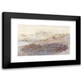thumbnail image 1 of Edward Lear 18x12 Black Modern Framed Museum Art Print Titled - La Piana (1868), 1 of 5