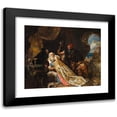 thumbnail image 1 of Edward Matthew Ward 23x20 Black Modern Framed Museum Art Print Titled - King Lear and Cordelia (1857), 1 of 5