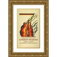 thumbnail image 1 of Edward McKnight Kauffer 16x24 Gold Ornate Framed and Double Matted Museum Art Print Titled - London History at the London Museum, for London Underground (1922), 1 of 4