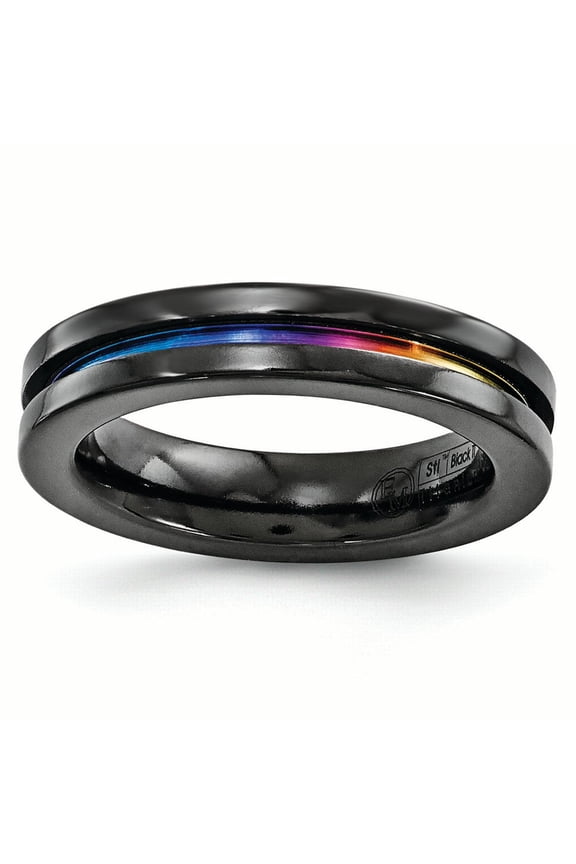 Black Ti Anodized 4mm Band EMR173
