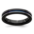 thumbnail image 1 of Edward Mirell Black Ti Anodized 4mm Band, 1 of 7