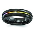thumbnail image 1 of Edward Mirell Black Ti Anodized 6mm Band EMR175, 1 of 5