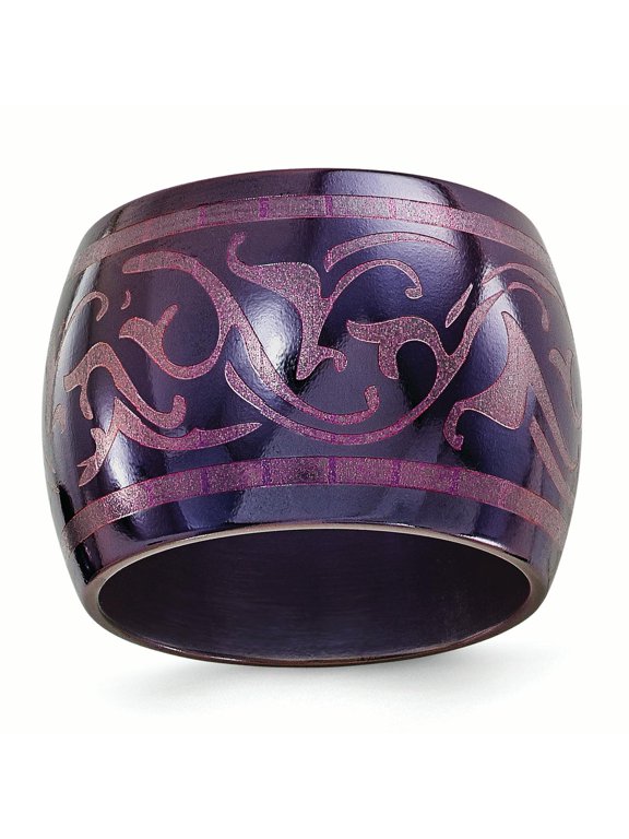 Black Ti Anodized Pink Domed 16mm Band
