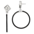 thumbnail image 1 of Edward Mirell Black Ti Cable & Sterling Silver Drop Post Earrings, 1 of 7
