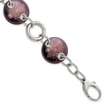 thumbnail image 1 of Edward Mirell Black Ti & Sterling Silver Anodized Copper Color Bracelet, 1 of 7
