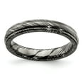 thumbnail image 1 of Edward Mirell Timoku 4mm Domed Ridged Edge Band, 1 of 7