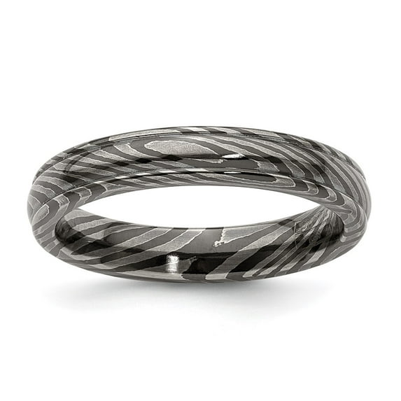 Edward Mirell Timoku 4mm Domed Ridged Edge Band