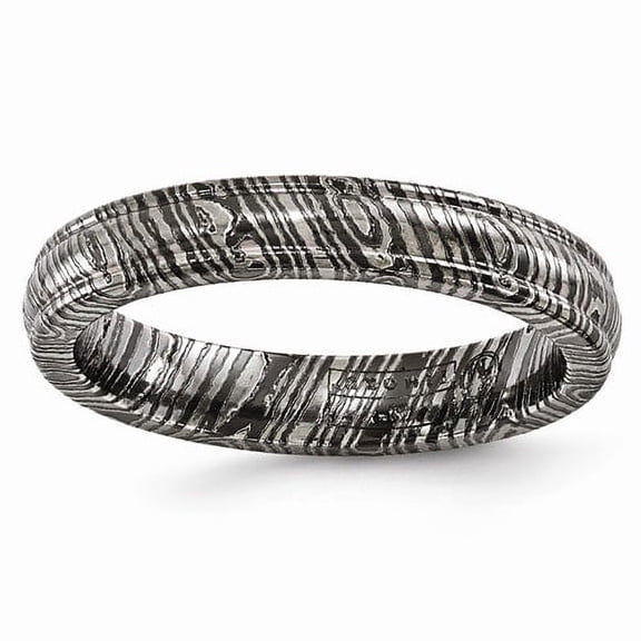 Edward Mirell Timoku Domed Ridged Edge 4mm Band EMR195