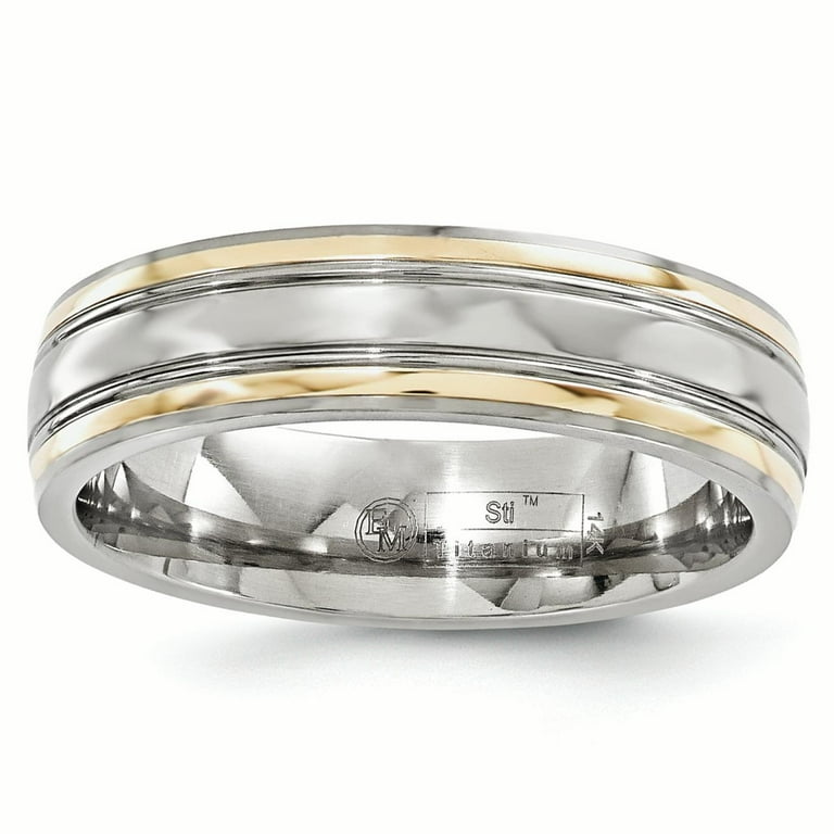 Edward Mirell Titanium Polished Half Round 5mm Band Edward Mirell Titanium Polished Half Round 5mm Band
