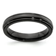 thumbnail image 1 of Edward Mirell Titanium Black Titanium Triple Domed 4mm Band Size: 7; for Adults and Teens; for Women and Men, 1 of 8