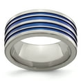 thumbnail image 1 of Edward Mirell Titanium Blue Anodized 10mm Band, 1 of 7
