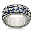 thumbnail image 1 of Edward Mirell Titanium Blue Anodized Brushed 10mm Band, 1 of 8
