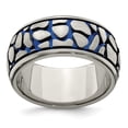 thumbnail image 1 of Edward Mirell Titanium Blue Anodized Brushed 10mm Band, 1 of 7