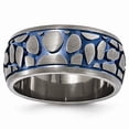 thumbnail image 1 of Edward Mirell Titanium Blue Anodized Brushed 10mm Band, 1 of 7